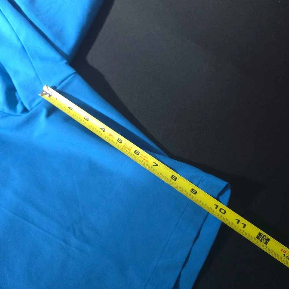Dunning‎ Golf Shorts Men's 32 Blue Chino Casual Solid Performance Preppy Sports